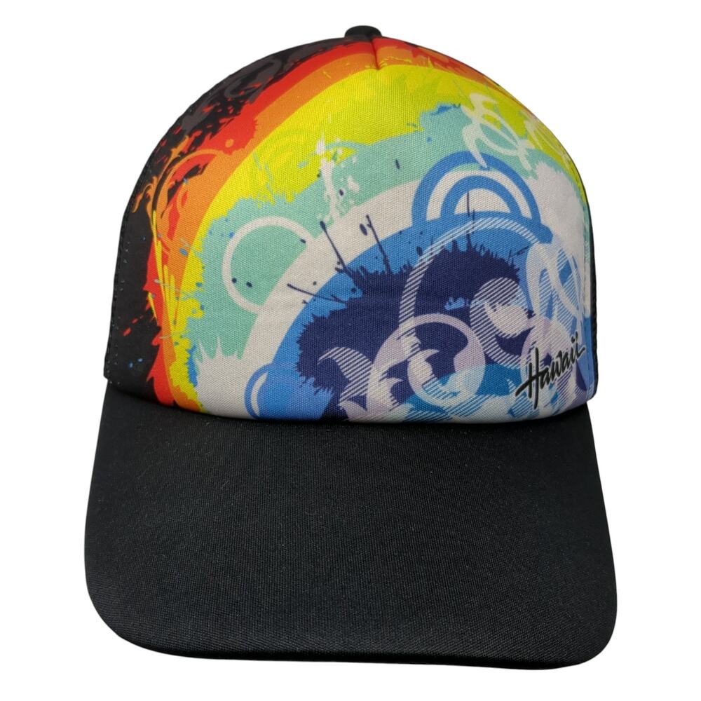 Hawaii Snapback Trucker Hat Multi One Size Adjustable Surfware Hawaiian Classics